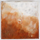 Adam Series Study IX, Encaustic and Sand on Cradled Board, 8"x8"x1.5", 2015