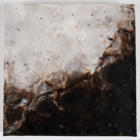 Adam Series Study VI, Encaustic adn Dirt on Cradled Board, 8"x8"x1.5", 2015