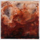 Adam Series Study II, Encaustic and Dirt on Cradled Board, 8"x8"x1.5", 2014