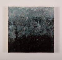 The Grave's Defeat, Psm. 49:15, 12"x12"x1.5", 2015