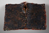 Hidden Mysteries, Encaustic and Found Object on Thai Bird's Nest Paper, 2009