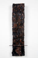 Beneath the Constant, Encaustic and Found Object on Thai Bird's Nest Paper