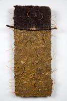 Remnants of Memory, Encaustid and Found Object on Thai Bird's Nest Paper