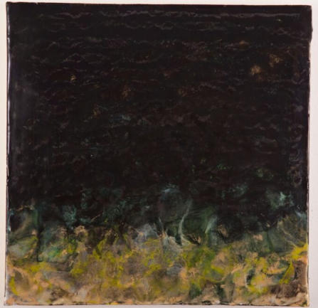 The Secret Place, Psm. 91:1, Encaustic on Cradled Board, 12"x12"x1.5", 2015