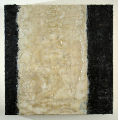 Interstice, Encaustic on Cradled Board, 12"x12"x1.5", 2011