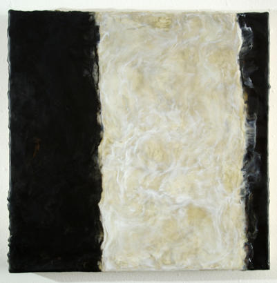 Interstice II, Encaustic on Cradled Board, 12"x12"x1.5", 2011