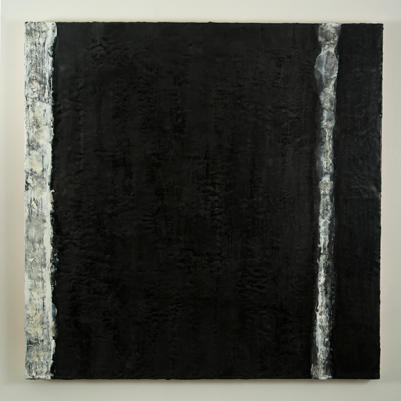 Interstice - Monochrome IV, Encaustic on Cradled Board, 36"x36", 2014