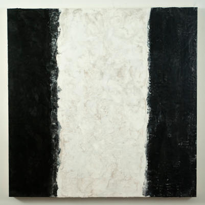Interstice - Monochrome VII, Encaustic on Cradled Board, 36"x36", 2014