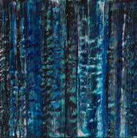 Interstice 4.2016, Encaustic on Cradled Board, 12"x12"x1.5", 2016