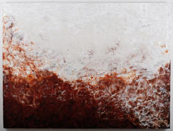 Adam Series I, Encausticm and Dirt on Cradled Board, 30"x40"x1.5", 2015