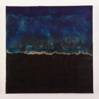 Dawning Joy, Psm. 30:5, Encaustic on Cradled Board, 12"x12"x1.5", 2015