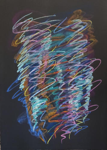 Verve 13, Pastel on Rives BFK paper, 30'' X 22'', 2020