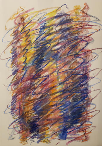 Verve 15, Pastel on Rives BFK paper, 30'' X 22'', 2020